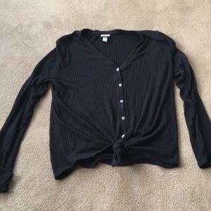 A New Day black long sleeve button down top